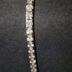 Natural Diamond 2 ct White 14k Gold Bracelet